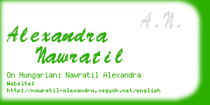 alexandra nawratil business card